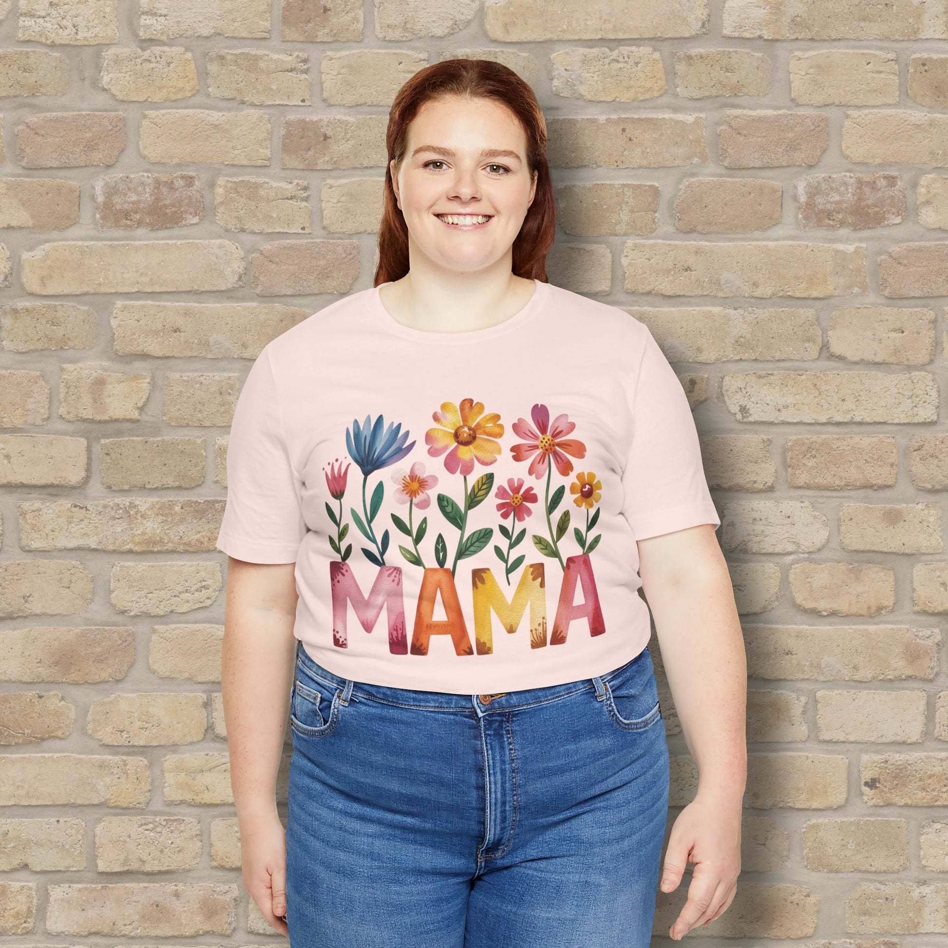 Graphic & Text T-Shirts Watercolor Garden Mama Tee - Vibrant Styles