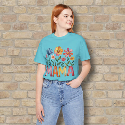 Graphic & Text T-Shirts Watercolor Garden Mama Tee - Vibrant Styles