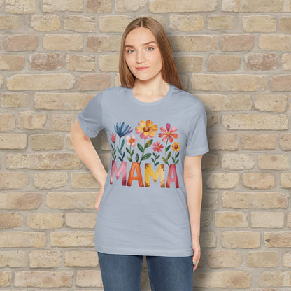 Graphic & Text T-Shirts Watercolor Garden Mama Tee - Vibrant Styles