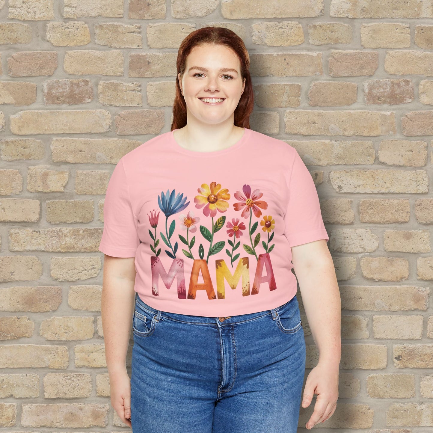 Graphic & Text T-Shirts Watercolor Garden Mama Tee - Vibrant Styles
