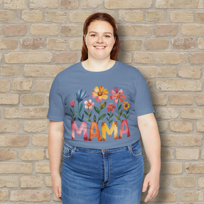 Graphic & Text T-Shirts Watercolor Garden Mama Tee - Vibrant Styles