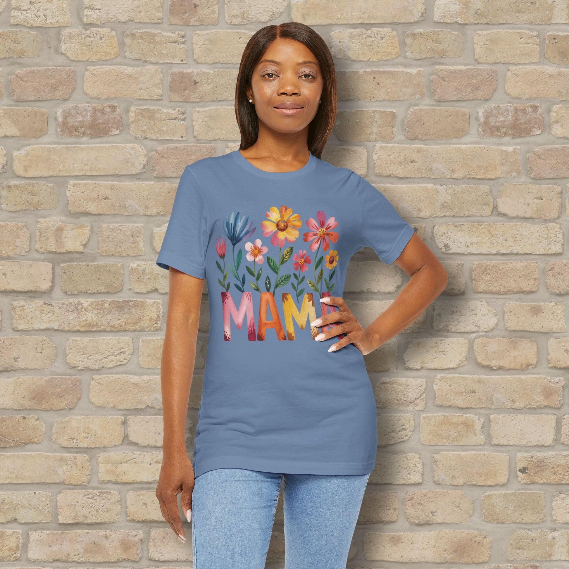 Graphic & Text T-Shirts Watercolor Garden Mama Tee - Vibrant Styles