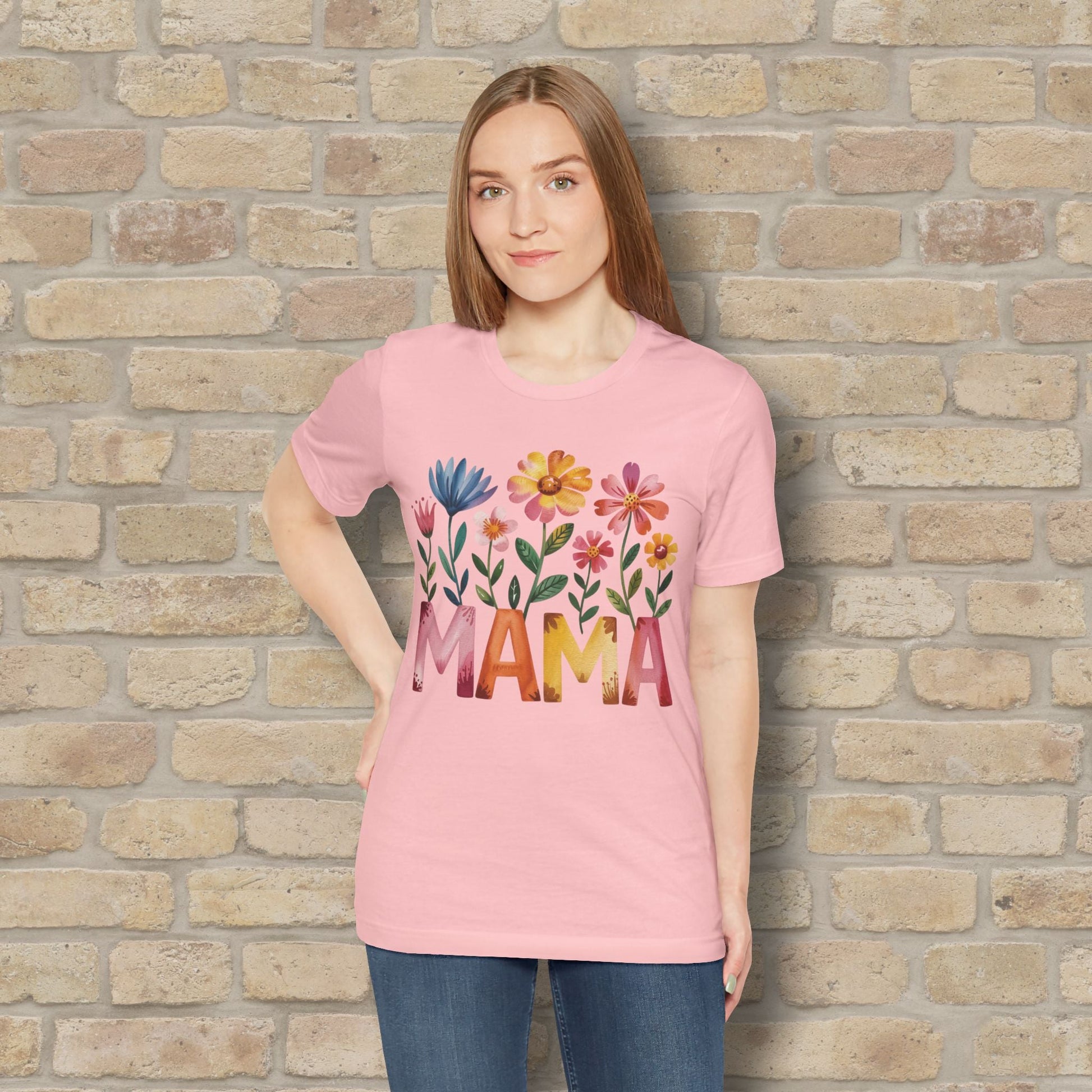 Graphic & Text T-Shirts Watercolor Garden Mama Tee - Vibrant Styles