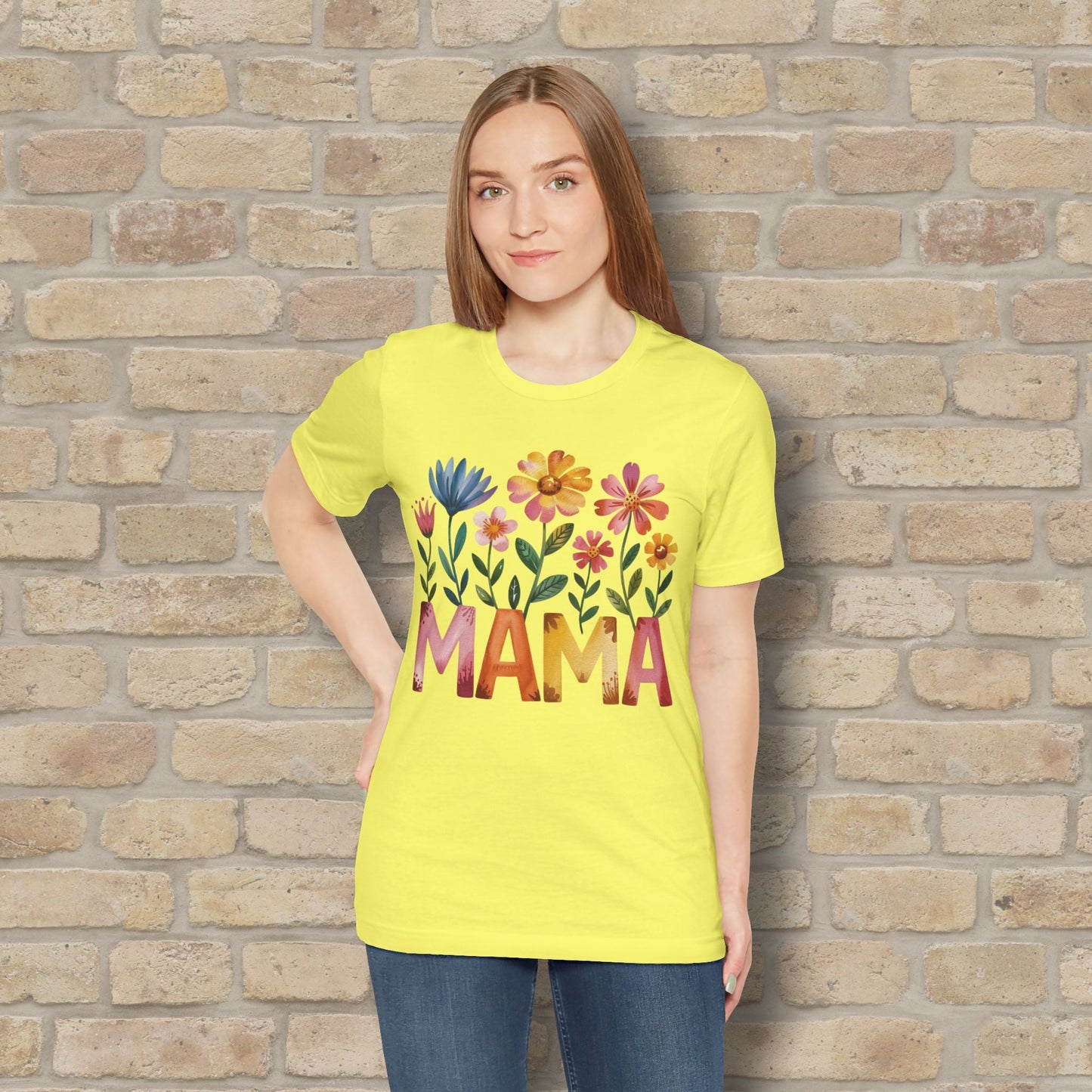 Graphic & Text T-Shirts Watercolor Garden Mama Tee - Vibrant Styles