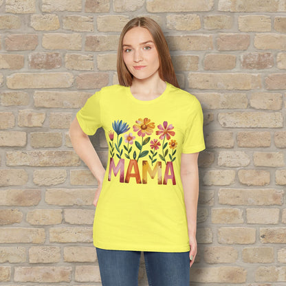 Graphic & Text T-Shirts Watercolor Garden Mama Tee - Vibrant Styles