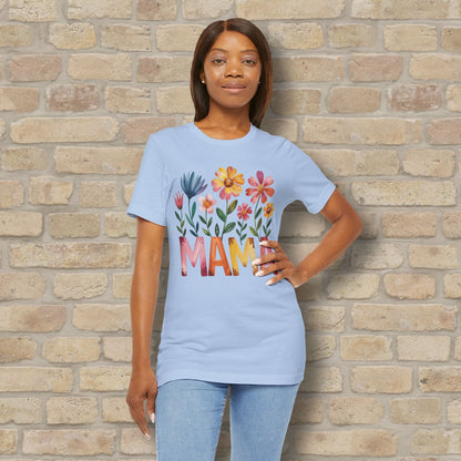 Graphic & Text T-Shirts Watercolor Garden Mama Tee - Vibrant Styles