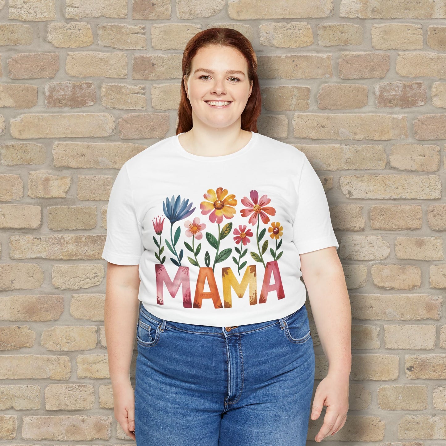 Graphic & Text T-Shirts Watercolor Garden Mama Tee - Vibrant Styles