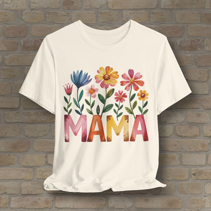 Graphic & Text T-Shirts Watercolor Garden Mama Tee - Vibrant Styles