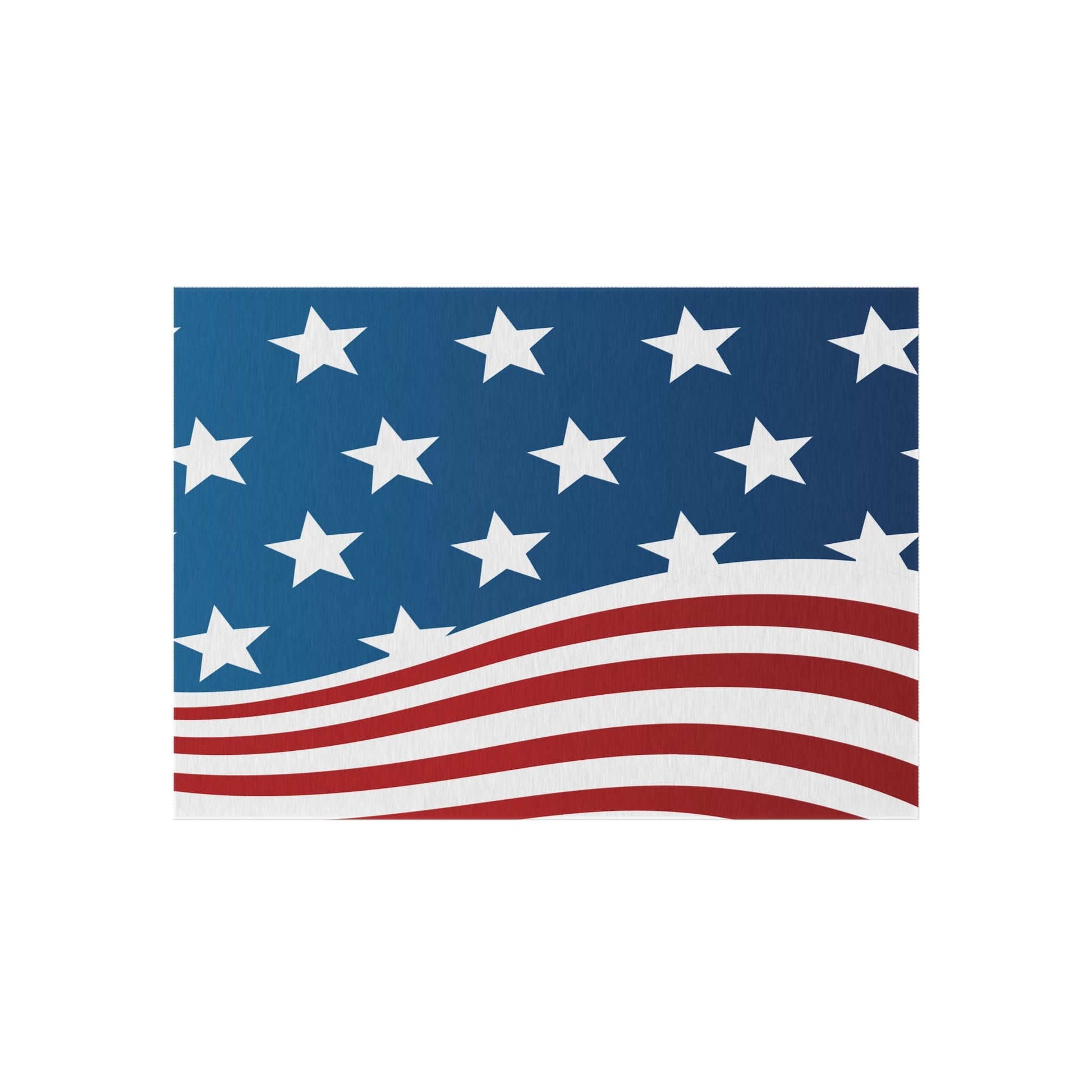 Home Decor Wave of Stars & Stripes Outdoor Rug - Vibrant Styles