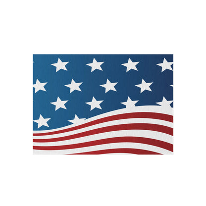 Home Decor Wave of Stars & Stripes Outdoor Rug - Vibrant Styles