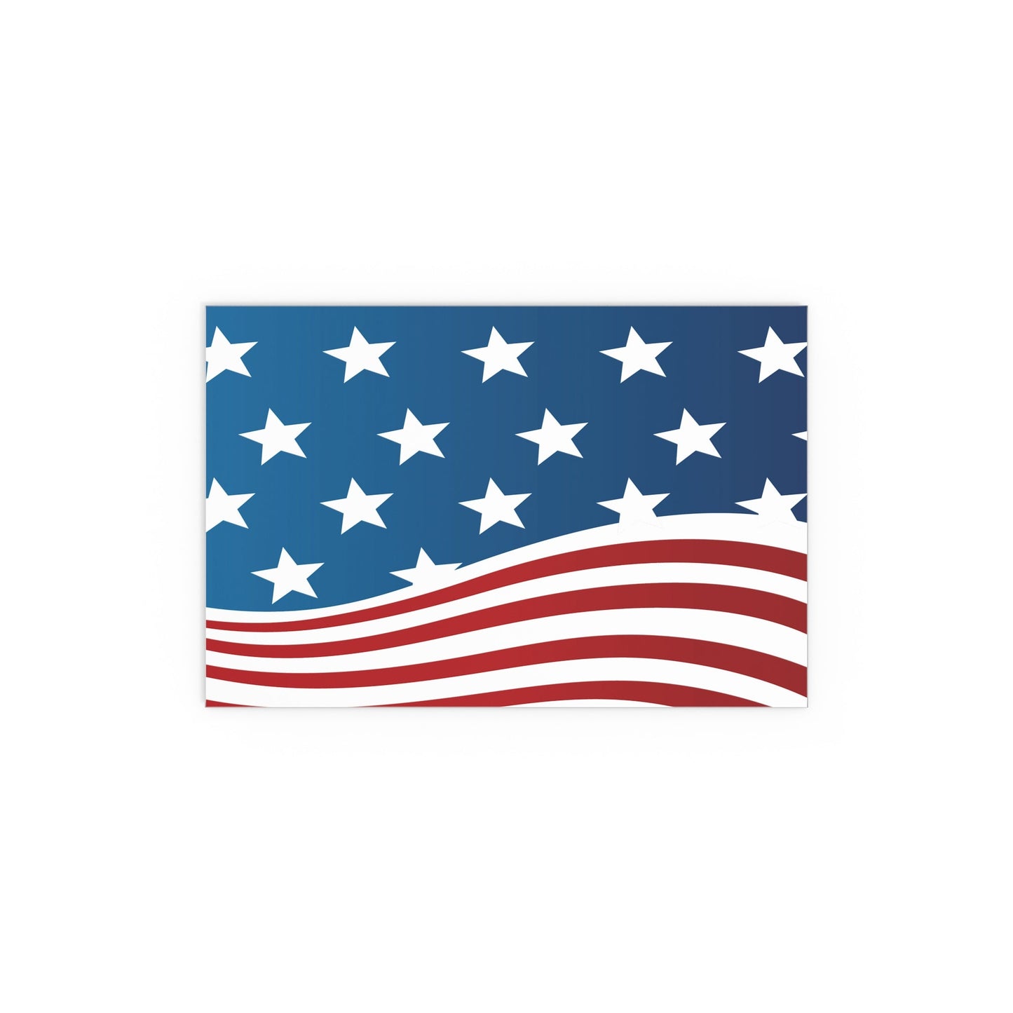 Poster Wave of Stars & Stripes Poster (Water Proof) - Vibrant Styles
