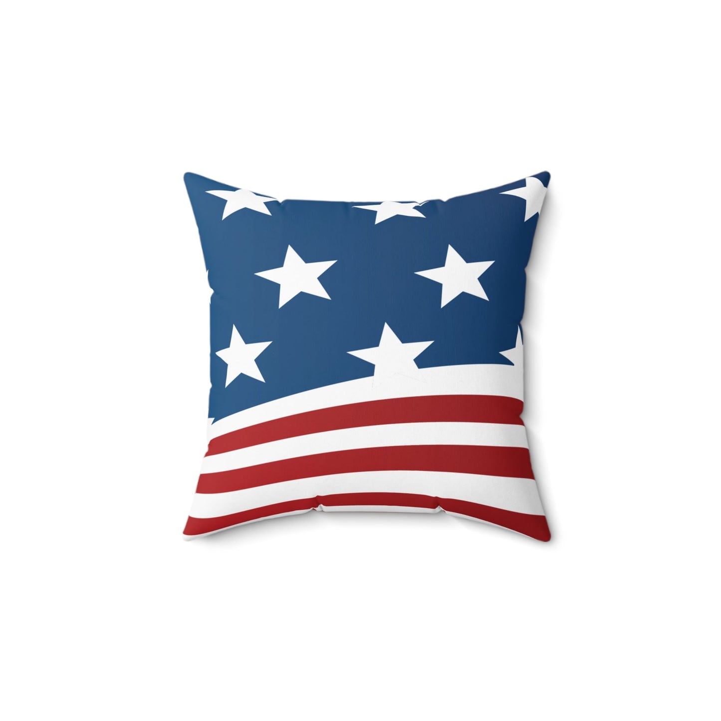 Wave of Stars & Stripes Square Pillow - Vibrant Styles