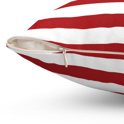 Wave of Stars & Stripes Square Pillow - Vibrant Styles