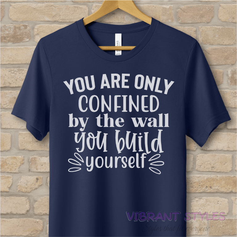 Text Only T-Shirts Why Confine Yourself Tee - Vibrant Styles