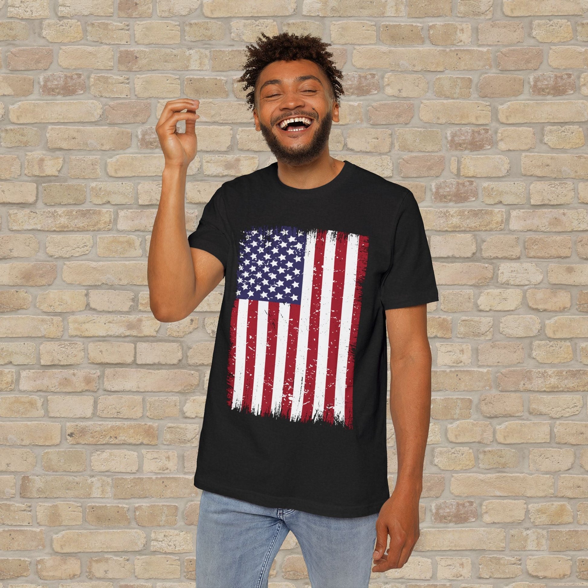 Graphic Only T-Shirt Worn But Standing For Freedom Tee - Vibrant Styles