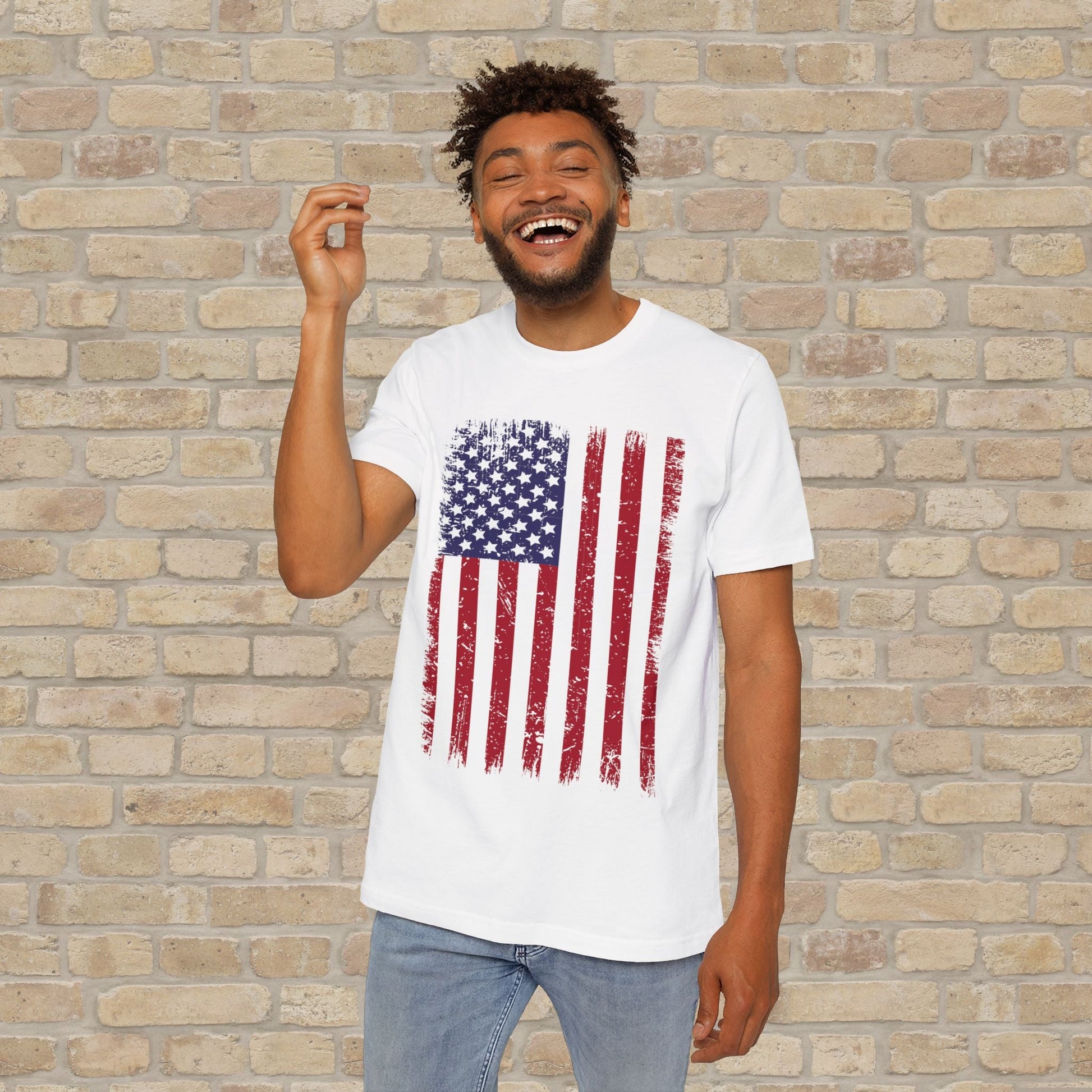 Graphic Only T-Shirt Worn But Standing For Freedom Tee - Vibrant Styles