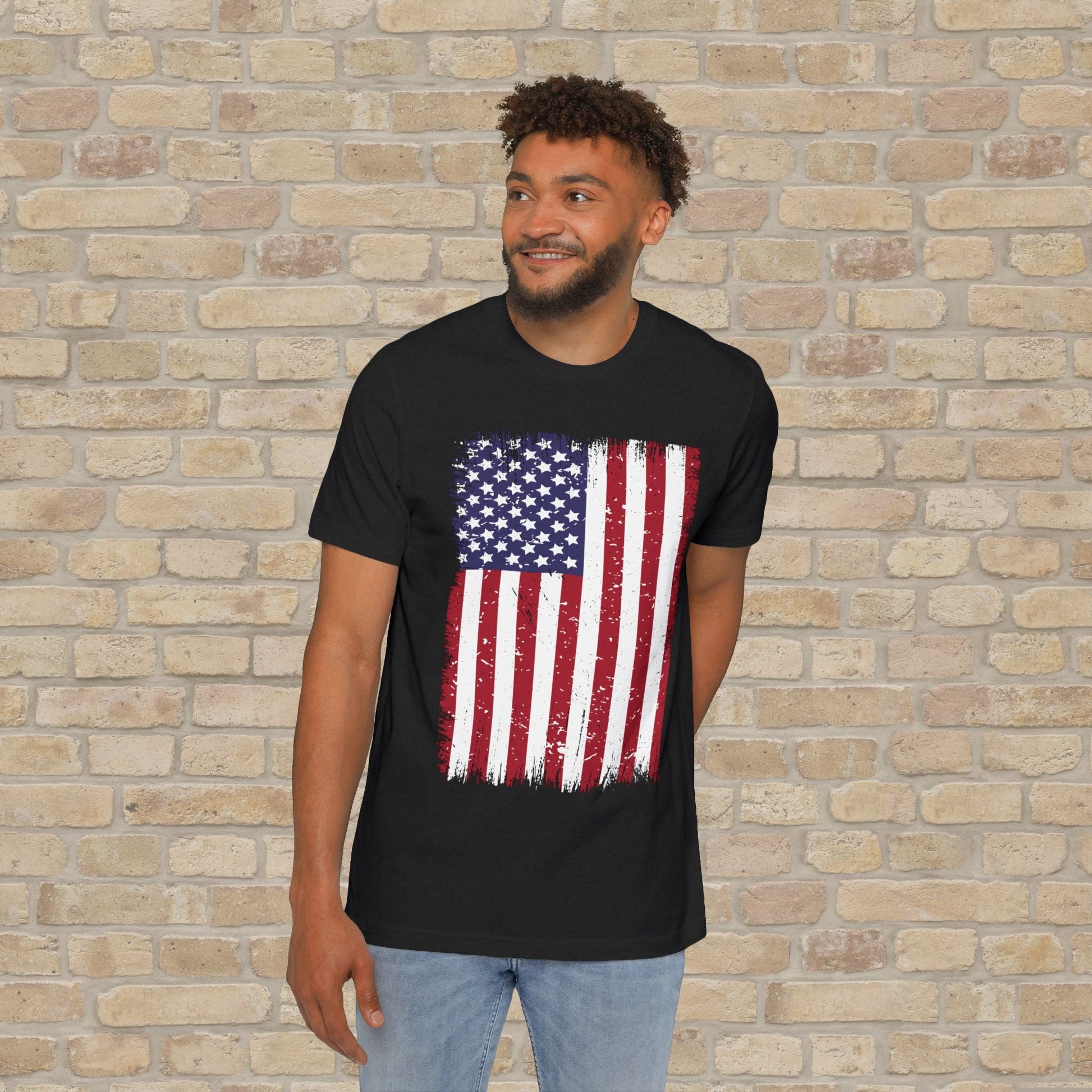 Graphic Only T-Shirt Worn But Standing For Freedom Tee - Vibrant Styles