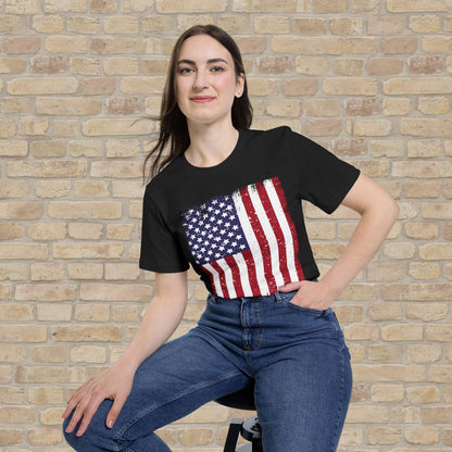 Graphic Only T-Shirt Worn But Standing For Freedom Tee - Vibrant Styles