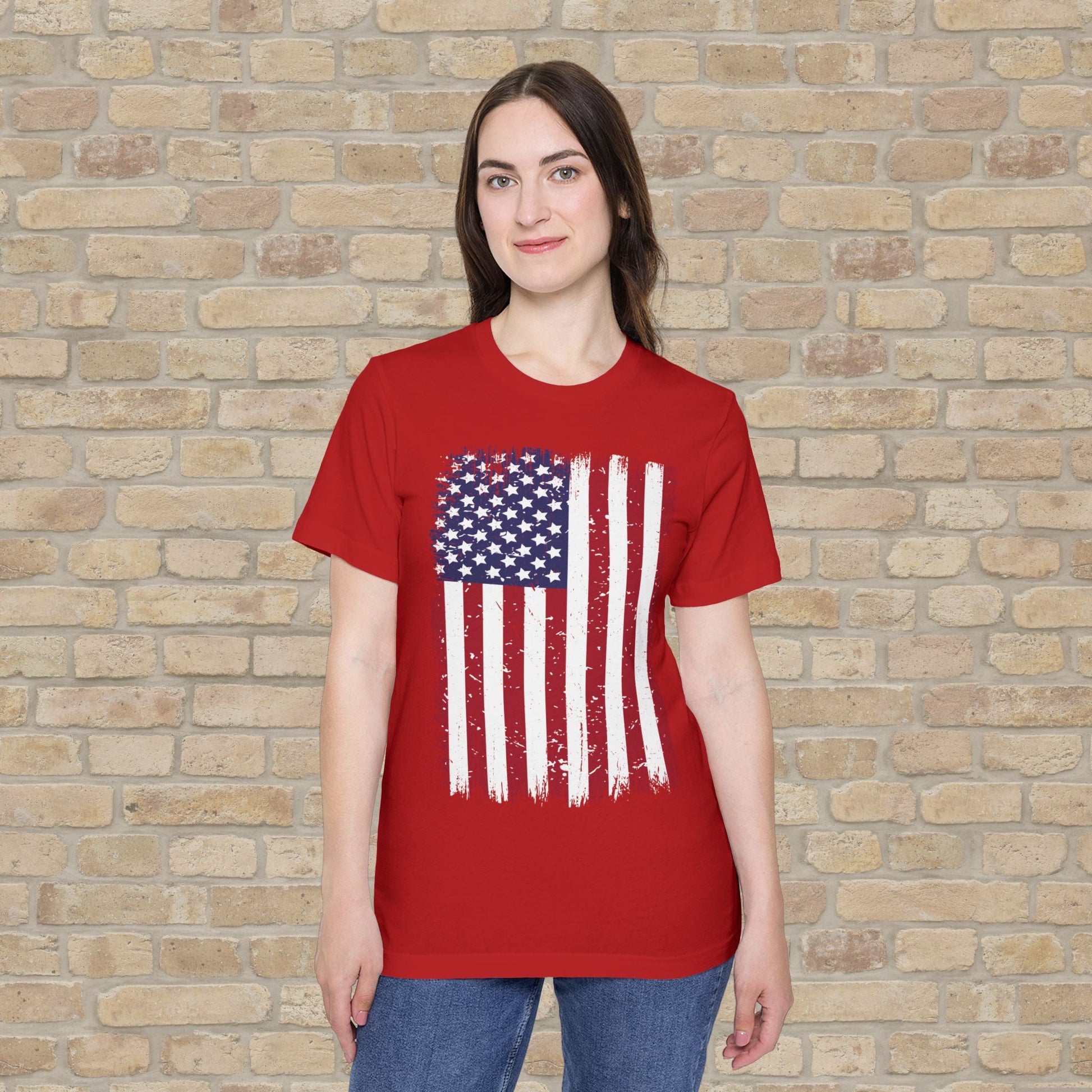 Graphic Only T-Shirt Worn But Standing For Freedom Tee - Vibrant Styles
