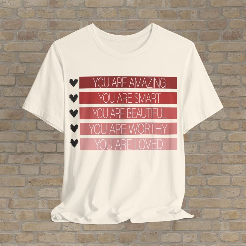 Graphic & Text T-Shirts Worthy Reminders Tee - Vibrant Styles