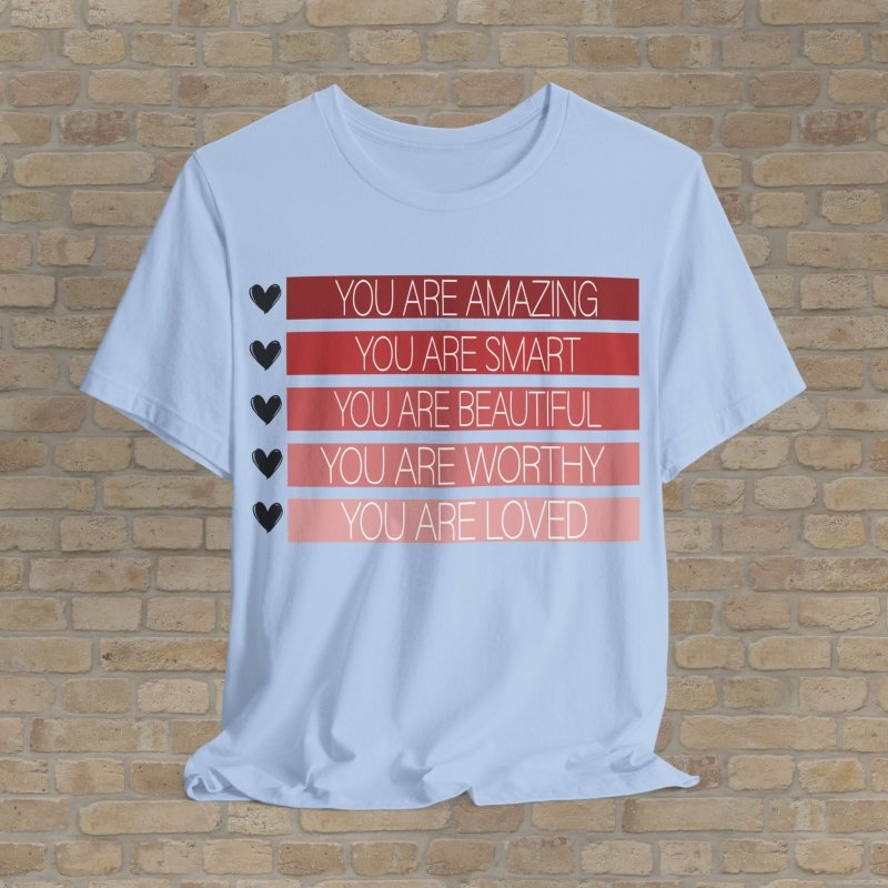 Graphic & Text T-Shirts Worthy Reminders Tee - Vibrant Styles